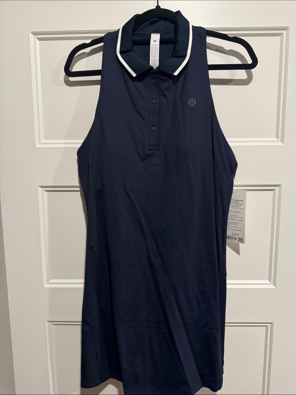 Lightweight sleeveless polo tennis dress